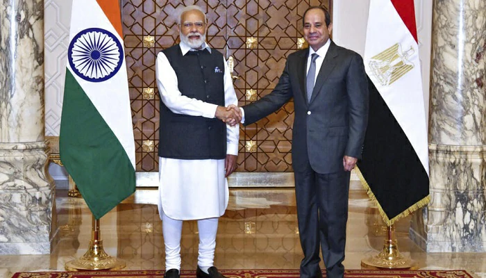 Indiens et Egyptiens envisagent un large éventail de coopération