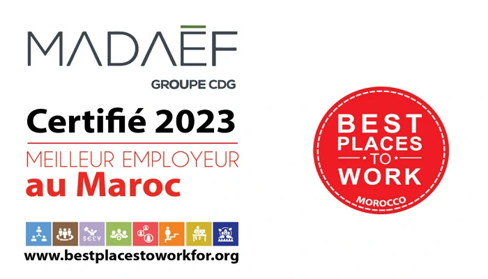 Madaëf certifié parmi les “Best Places to Work” au Maroc pour l’année 2023