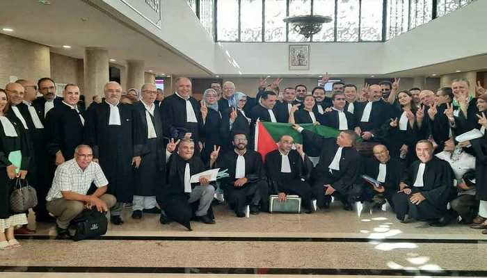 Solidaires, les avocats marocains dénoncent la barbarie sioniste