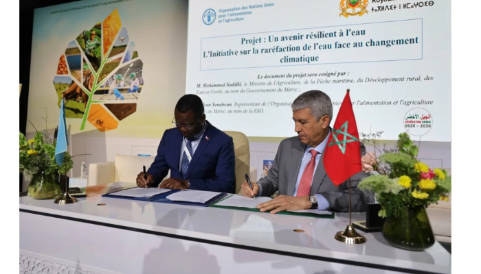 Le Maroc et la FAO s'allient : Le projet "Un avenir résilient à l'eau" lancé