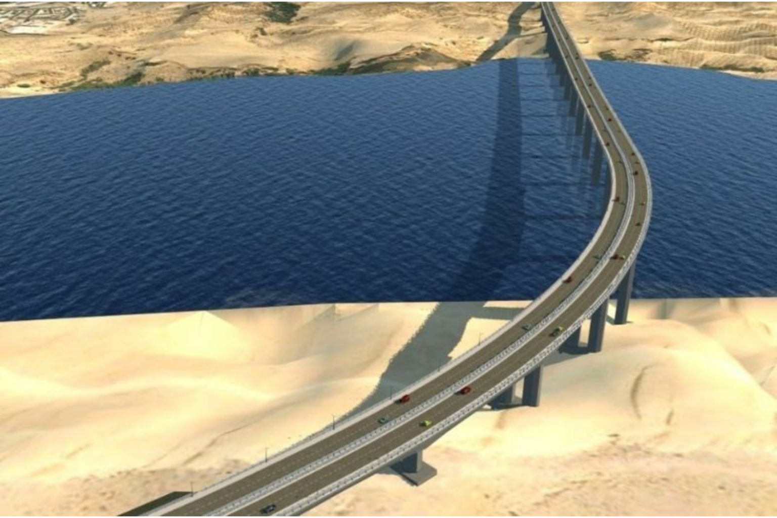 Sur Oued Sakia Al Hamra : Le plus grand viaduc routier lancé
