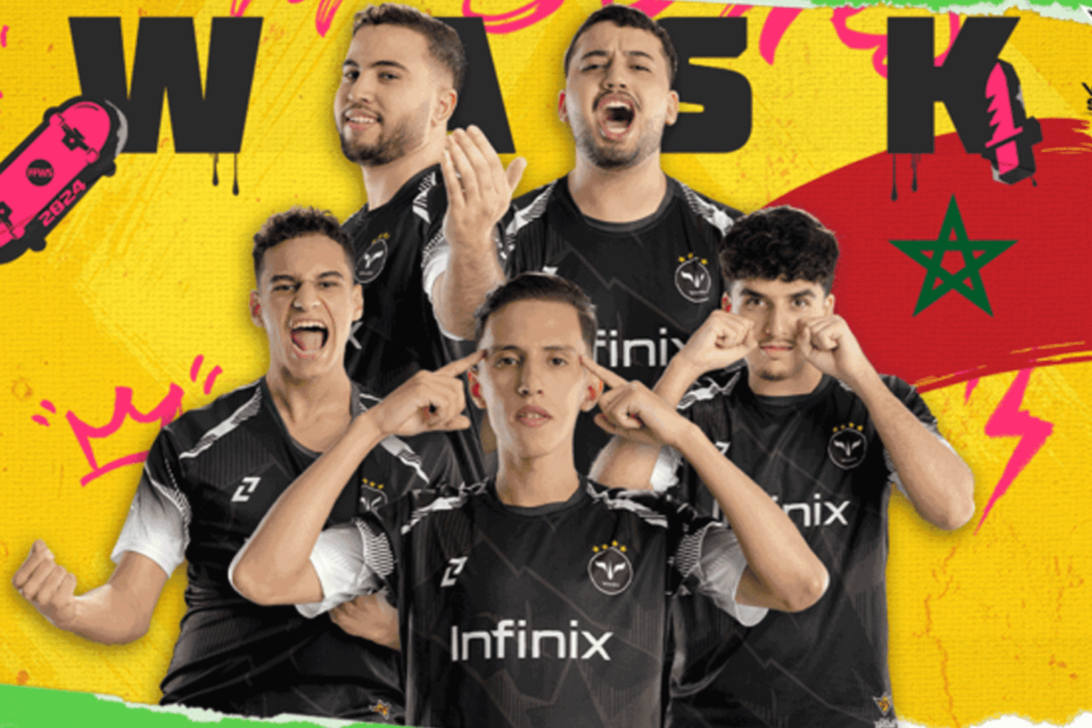 L'équipe WASK prête à représenter la région MEA en finale de Free Fire World Series (FFWS) 2024