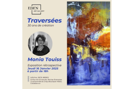 Arts plastiques : « Traversées, 30 ans de création ». M. Touiss retrouve l’Eden Art Gallery de Casablanca