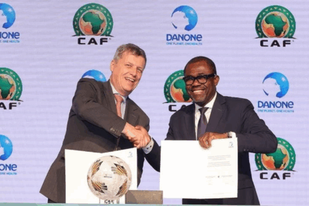 Danone investit dans le foot : Partenariat passé avec la CAF. Appui total aux éditions de la CAN