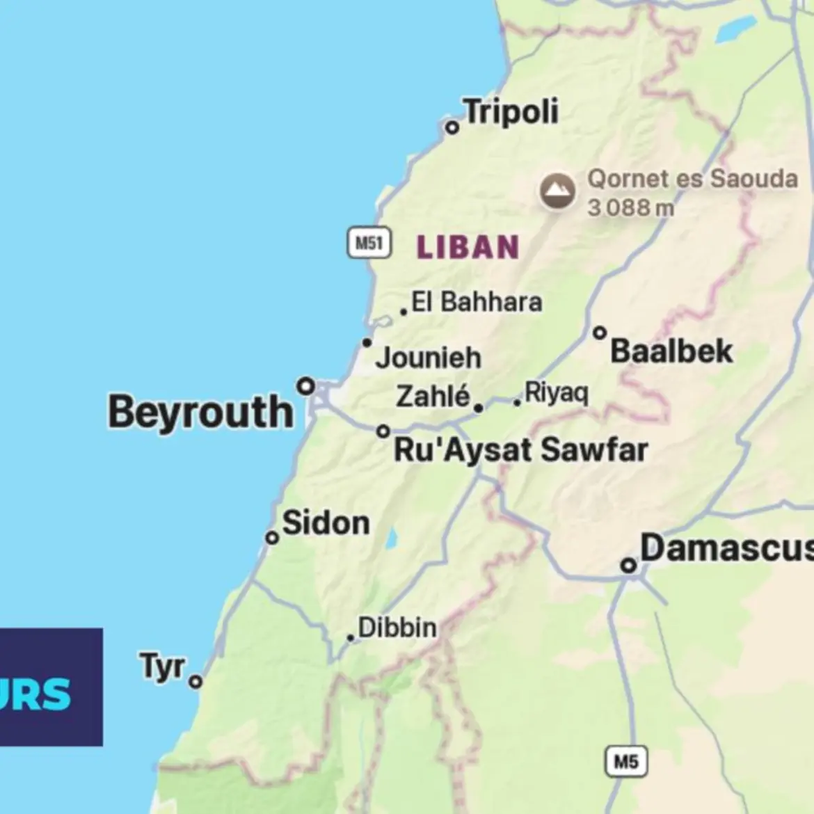 Comme pour la Palestine : Apple Maps ampute le Liban de son Sud