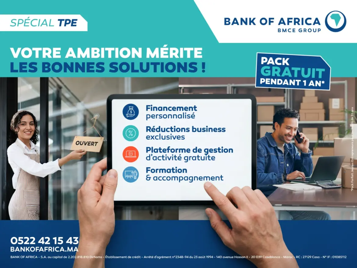 "Beyond Banking" : Avec HSABATI PRO, BANK OF AFRICA accélère la digitalisation des TPE marocaines