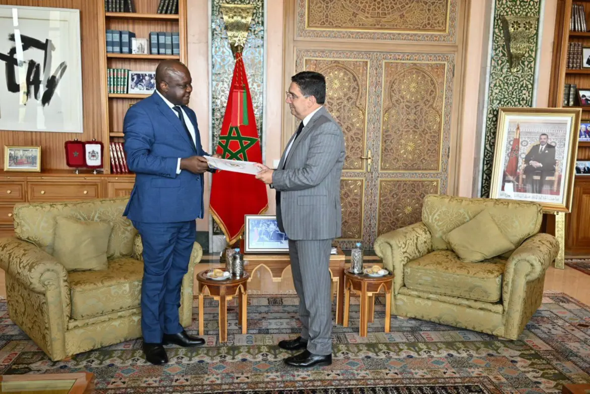 N. Bourita reçoit C. Mbadu Phanzu à Rabat : Message du président de la RDC au souverain