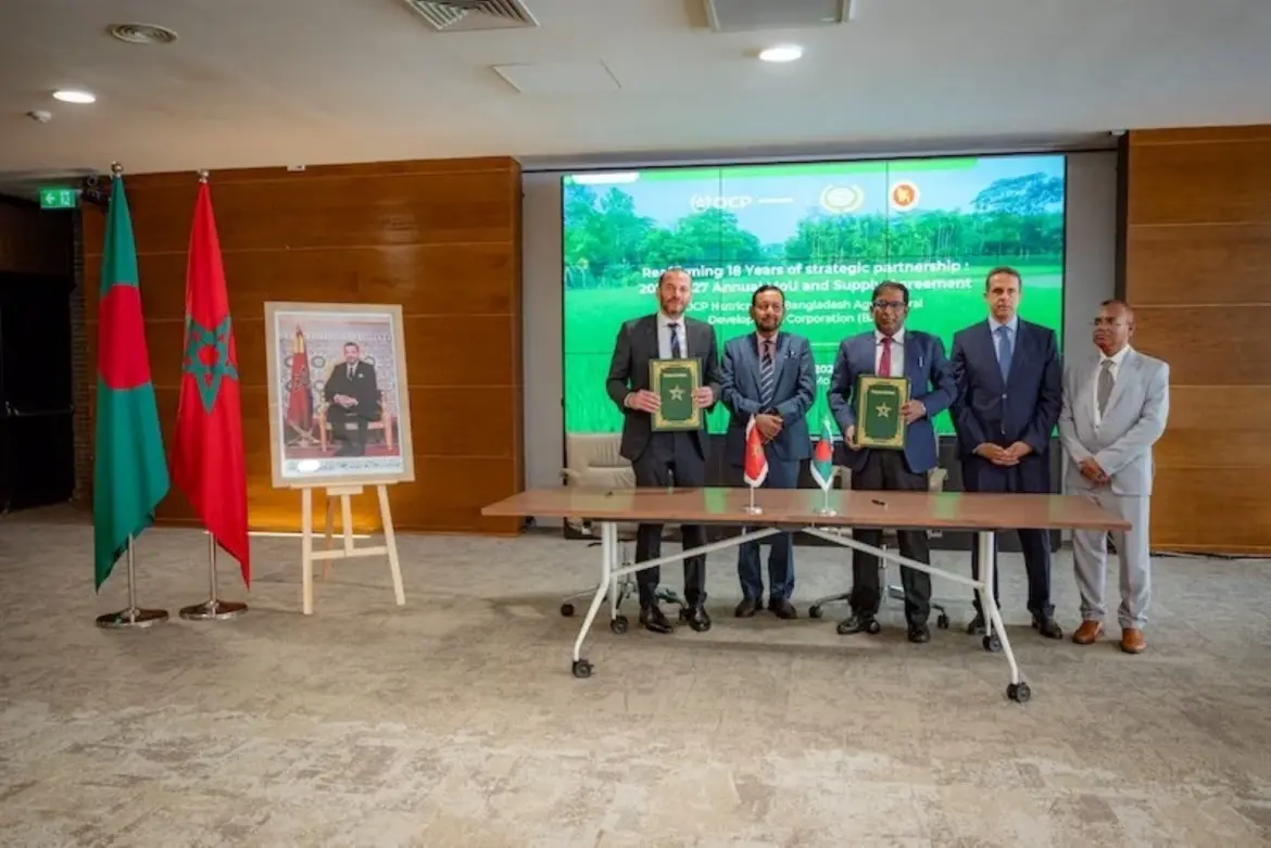 Exportation des engrais au Bangladesh : Renouvellement de l’accord OCP Nutricorps et BADC