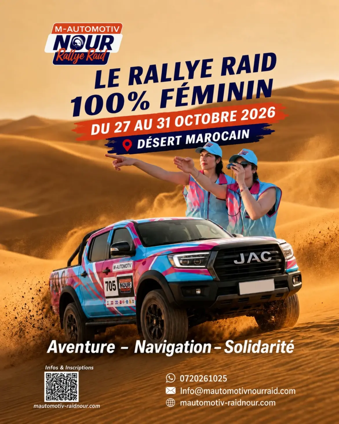 Sport, Territoires & RSE : Le M-Automotiv NOUR Rallye Raid s'affirme comme une plateforme d'impact et d'ingénierie sportive au féminin